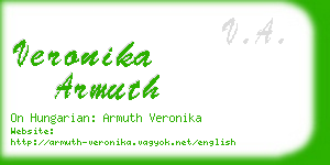 veronika armuth business card